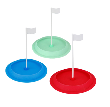 3 styk minigolfhul med flag